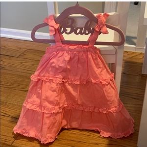 Baby Gap Coral Ruffle Tiered Dress